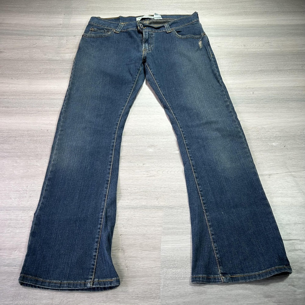 Levis 527 Slouch Flare Jeans Womens 13 Blue Stretch Denim Bootcut